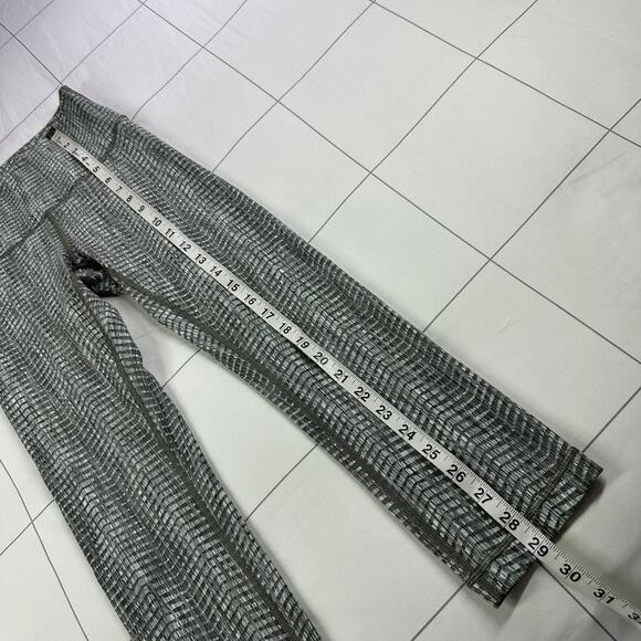 Lululemon Leggings Womens 4 Wunder Under Crop Luon Arrow Jacquard Olive Grey Gym - Picture 10 of 10